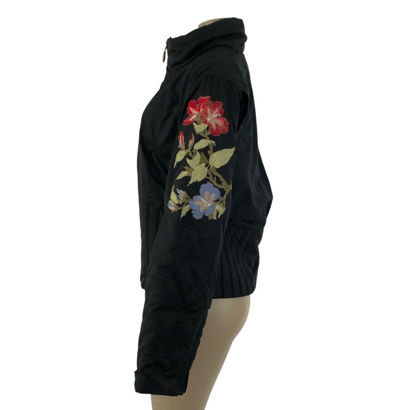 Rare Vintage Obermeyer Floral Embroidered Ski Snow Puffer Jacket Womens Size 12 - Picture 6 of 16